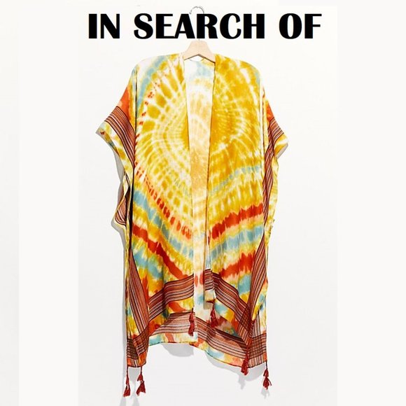 Desert Sun Tie Dye Kimono Yellow ISO - Picture 1 of 1